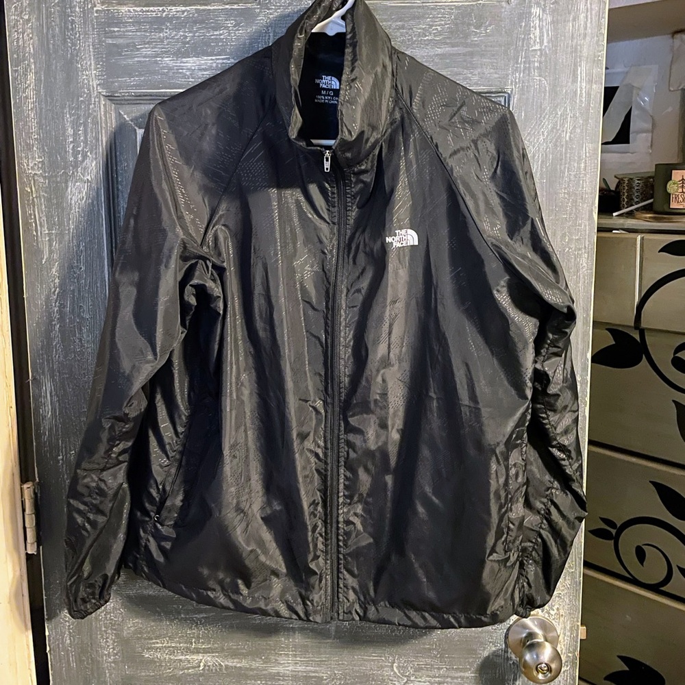 The North Face black windbreaker jacket size medium